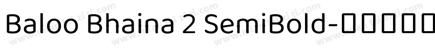 Baloo Bhaina 2 SemiBold字体转换